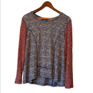 Women’s Cha Cha Vente Brand Blue and Wine Colored Sweater